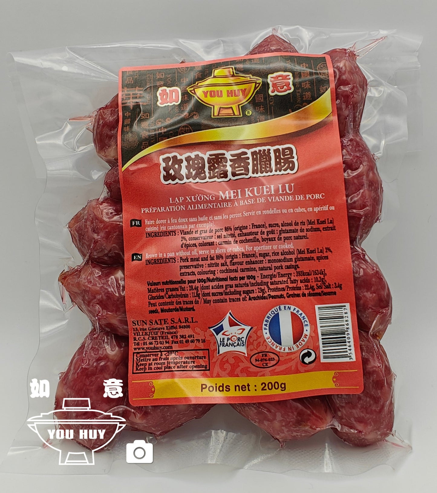 Saucisses au Meikueilu 200g